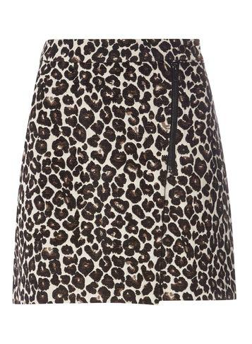 Dorothy Perkins Leopard Print Jacquard Mini Skirt