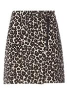 Dorothy Perkins Leopard Print Jacquard Mini Skirt
