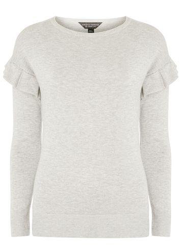 Dorothy Perkins Grey Ruffle Shoulder Jumper