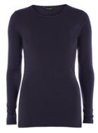 Dorothy Perkins Navy Longsleeved Crew Top