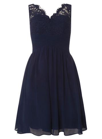 Dorothy Perkins *showcase Navy Belle Prom Dress