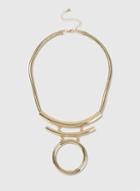 Dorothy Perkins Gold Circle Collar Necklace