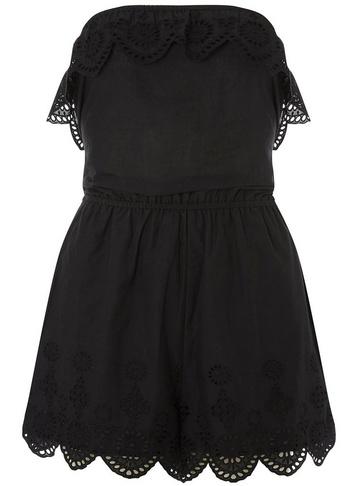 Dorothy Perkins *dp Beach Black Bandeau Playsuit