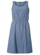 Dorothy Perkins *only Blue Chambray Fit And Flare Dress