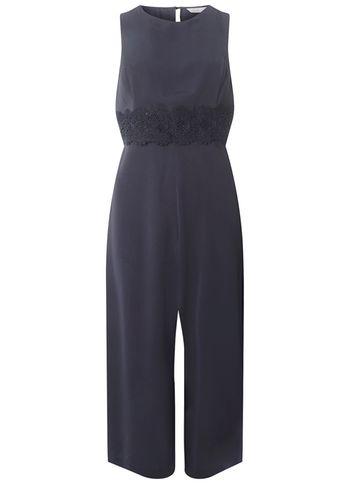 Dorothy Perkins Petite Navy Culottes Jumpsuit