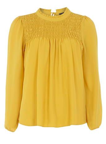 Dorothy Perkins Ocre Sheered Panel Top.