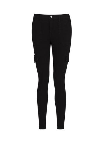 Dorothy Perkins Black Zip Utility Darcy Jeans
