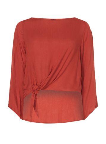 Dorothy Perkins *izabel London Burnt Orange Detail Top