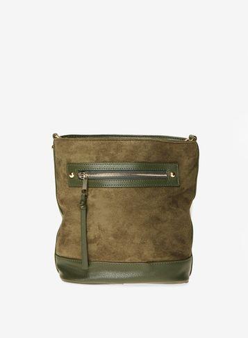 Dorothy Perkins Khaki Zip Bucket Bag