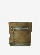 Dorothy Perkins Khaki Zip Bucket Bag