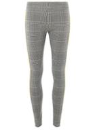 Dorothy Perkins Black And Lime Checked Leggings