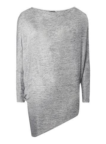 Dorothy Perkins Silver Jersey Batwing Top