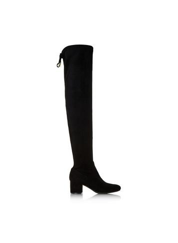 *head Over Heels By Dune Black Salsa Heeled Boots