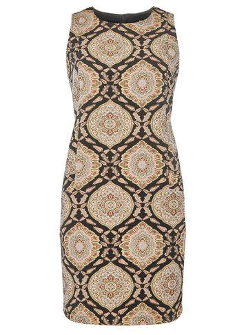 Dorothy Perkins Black Jacquard Print Shift Dress