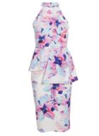 *quiz Multi Coloured Floral Print Midi Dress