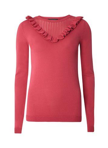 Dorothy Perkins *tall Raspberry Frill Chevron Jumper