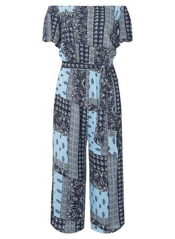 Dorothy Perkins Navy Paisley Print Jumpsuit