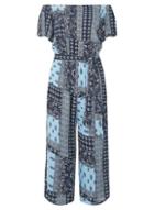 Dorothy Perkins Navy Paisley Print Jumpsuit