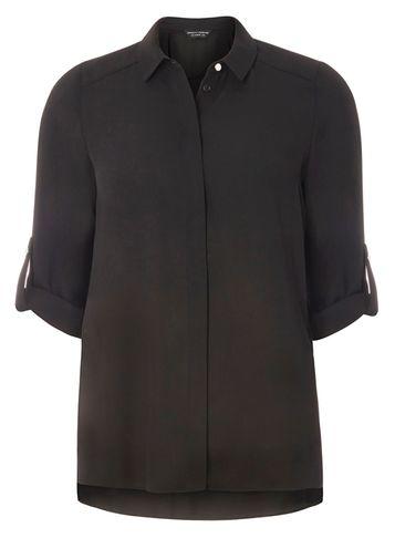 Dorothy Perkins Black Button Side Shirt