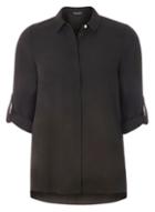 Dorothy Perkins Black Button Side Shirt