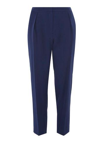 Dorothy Perkins Navy Elastic Waist Peg Trousers