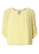 Dorothy Perkins *billie & Blossom Petite Lemon Trim Blouse