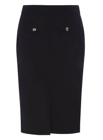 Dorothy Perkins Black Chino Midi Skirt