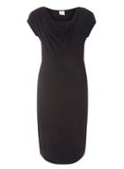 Dorothy Perkins *mamalicious Black Short Sleeve Cowl Neck Dress