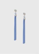 Dorothy Perkins Blue Chain Tassel Earrings