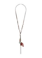 Dorothy Perkins Brown Feather Necklace