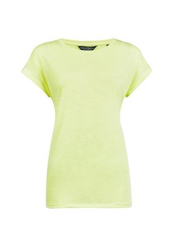 Dorothy Perkins *tall Neon Lemon Roll Sleeve T-shirt