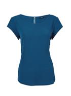 *only Blue Woven T-shirt