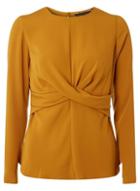 Dorothy Perkins *ochre Wrap Front Top