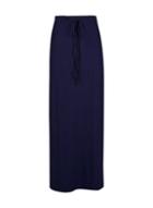 Dorothy Perkins Navy Jersey Tie Waist Maxi Skirt