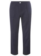 Dorothy Perkins Petite Navy Pindot Trousers