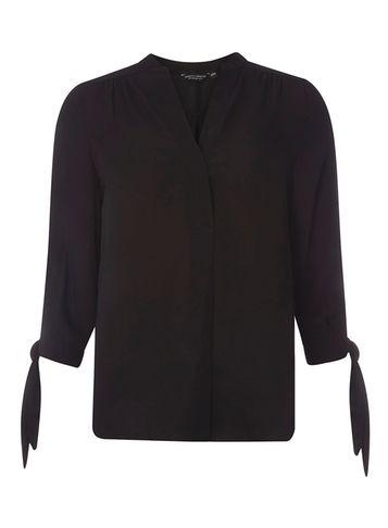 Dorothy Perkins Black Tie Cuff Shirt