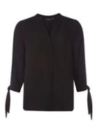 Dorothy Perkins Black Tie Cuff Shirt