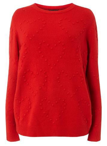 Dorothy Perkins *dp Curve Red Heart Jumper