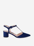 Dorothy Perkins Navy 'eilis' T-bar Court Shoes