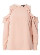 Dorothy Perkins Blush Ruffle Top