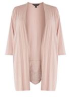 Dorothy Perkins Dp Curve Blush Lace Broderie Cardigan