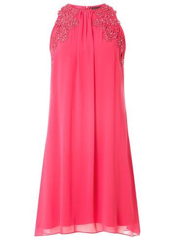 Dorothy Perkins *showcase Hot Pink 'lily' Trapeze Dress
