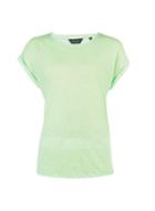 Dorothy Perkins Neon Mint Roll Sleeve T-shirt