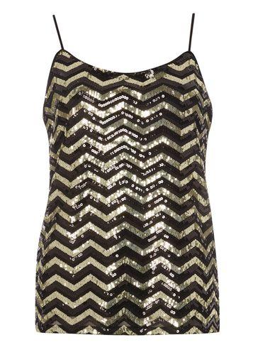 Dorothy Perkins *vero Moda Sequin Chevron Top