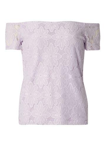 Dorothy Perkins Lilac Lace Bardot Top