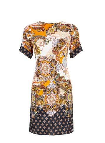 Dorothy Perkins Multi Coloured Border Shift Dress
