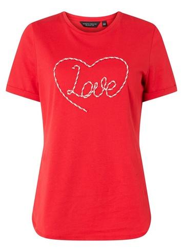 Dorothy Perkins Red Love Motif T-shirt