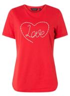 Dorothy Perkins Red Love Motif T-shirt