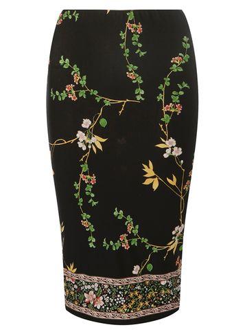 Dorothy Perkins Black Boarder Pencil Skirt
