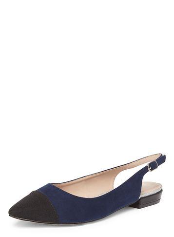 Dorothy Perkins Navy Hobby Slingback Shoes